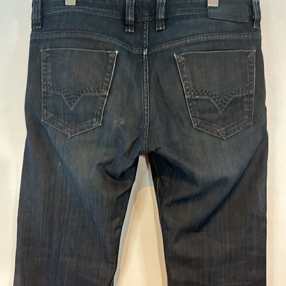 Men's Diesel Viker- R-box regular straight black jeans size W 33 L32 - Picture 5 of 13